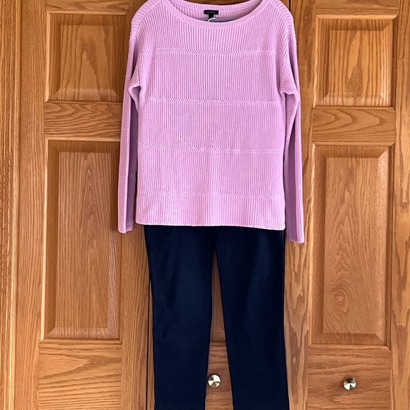 TALBOTS - Pima Cotton Bateau Neck Sweater - NEW with Tag - Picture 10 of 11